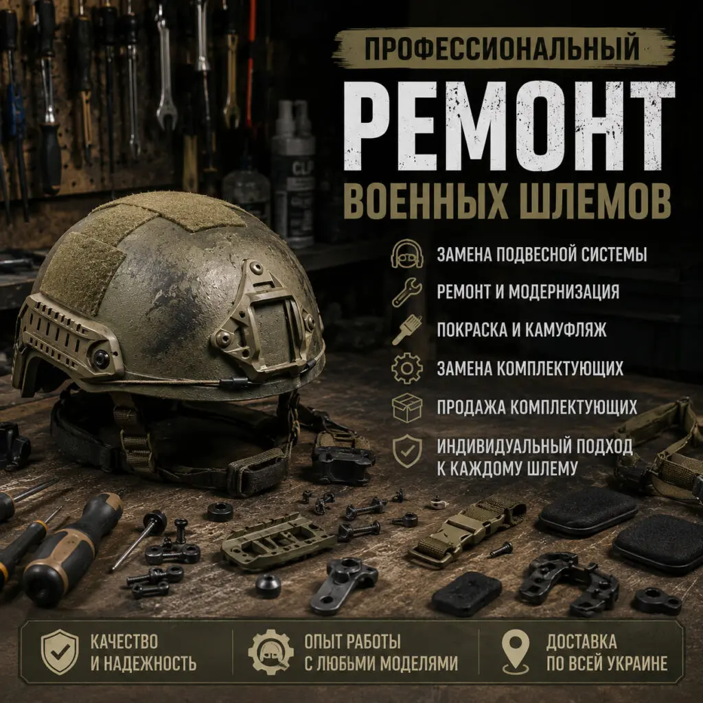 Ремонт военных шлемов